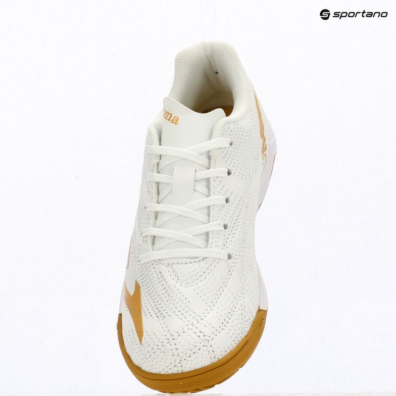 Încălțăminte de fotbal pentru copii Joma Evolution Jr 2602 IN white 9
