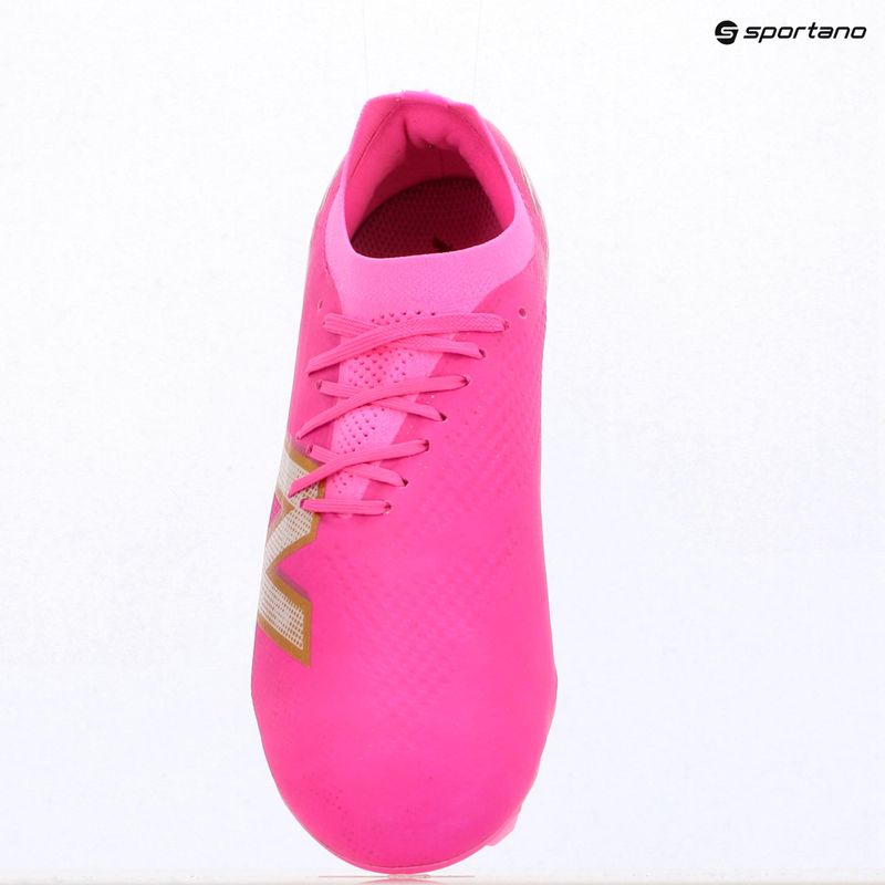Ghete de fotbal New Balance Furon Pro V8 FG pink heat/sea salt/gold metallic 9