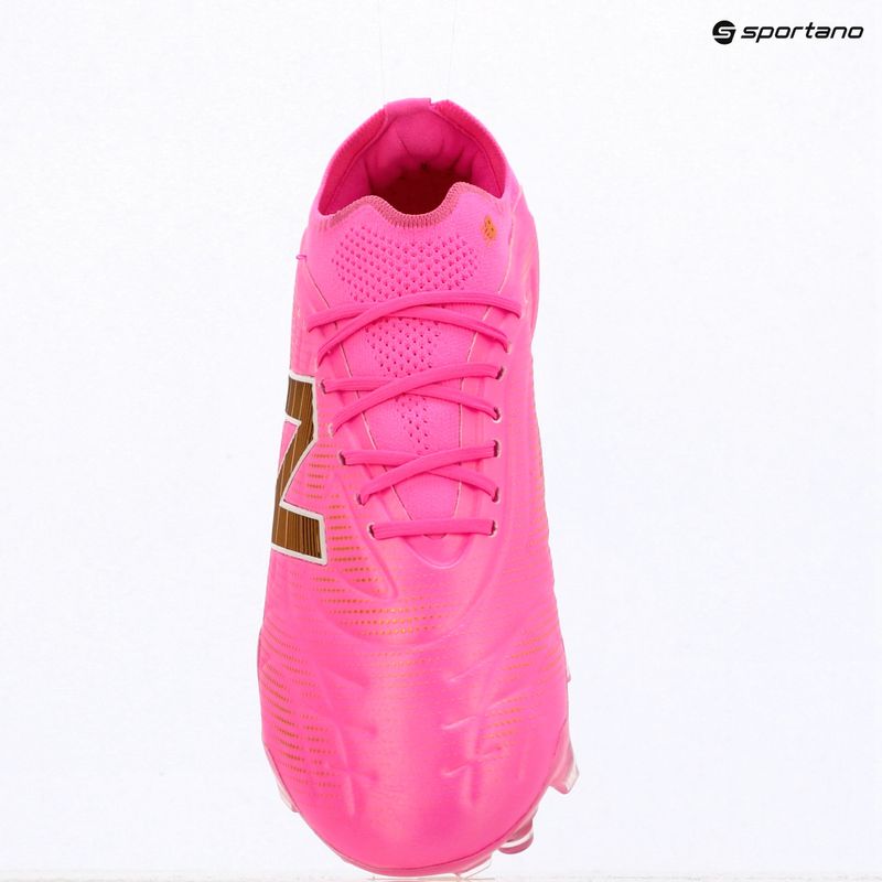 Ghete de fotbal New Balance Tekela Elite Low V5 FG pink heat/metallic gold/pink satin 12