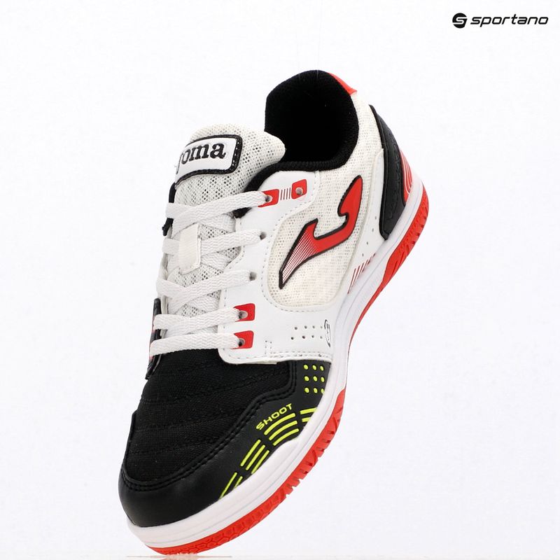 Încălțăminte de fotbal pentru copii Joma Sala Max Jr IN white/black 9