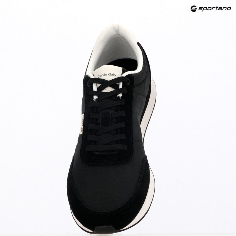 Încălțăminte pentru bărbați Calvin Klein HM0HM02140 Retro Runner Ripstop Aop black/bright white 9