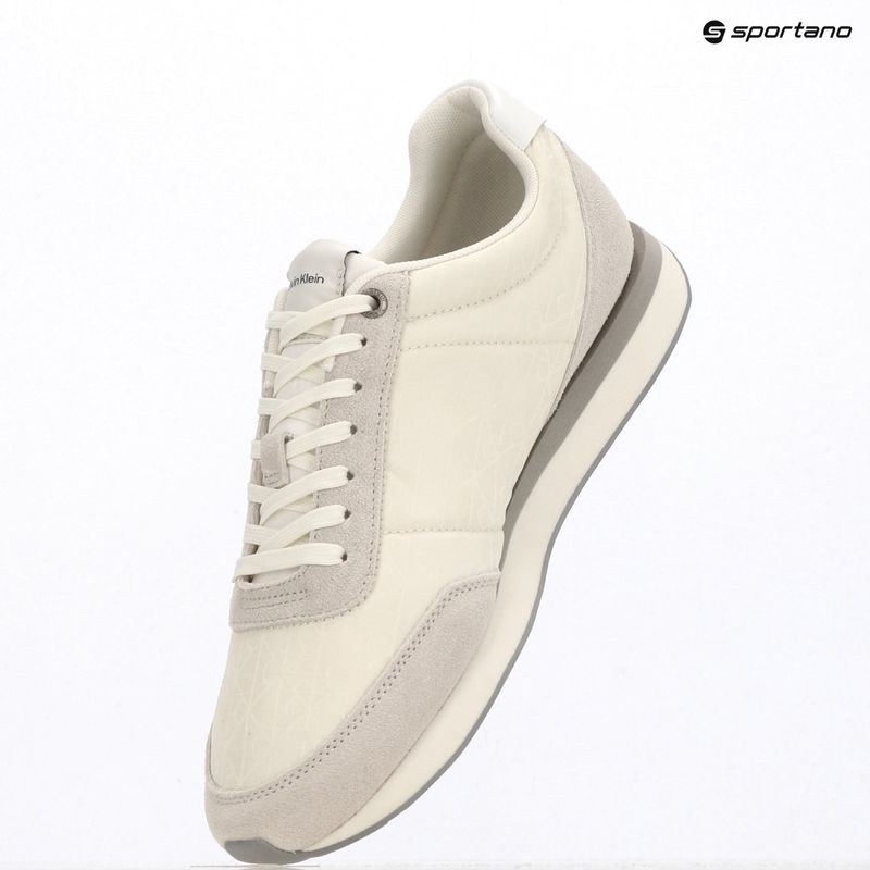 Încălțăminte pentru bărbați Calvin Klein HM0HM02140 Retro Runner Ripstop Aop marshmallow/bright white 9
