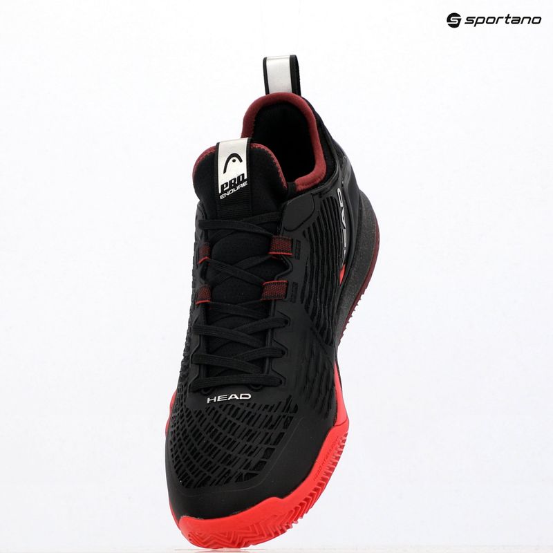 Încălțăminte de tenis pentru bărbați HEAD Endure Pro Clay black/red 15