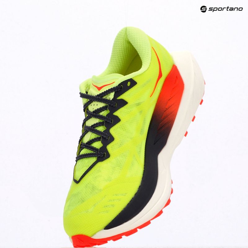 Încălțăminte de alergare pentru femei HOKA Rocket X Trail neon yuzu/neon flame 9