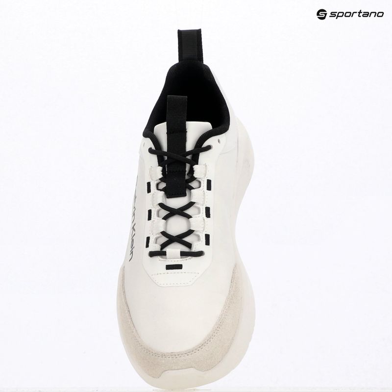 Încălțăminte pentru bărbați Calvin Klein HM0HM02342 Light Eva Runn Essential Laceup Nylon Suede bright white/black 9