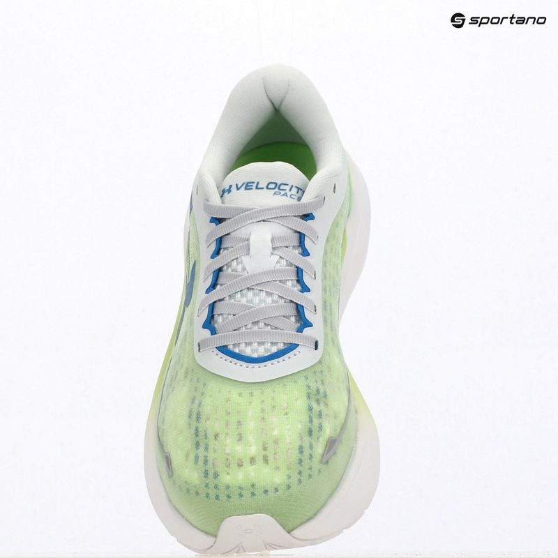 Încălțăminte de alergare pentru bărbați Under Armour Velociti Pace lumos lime/white/capri 9