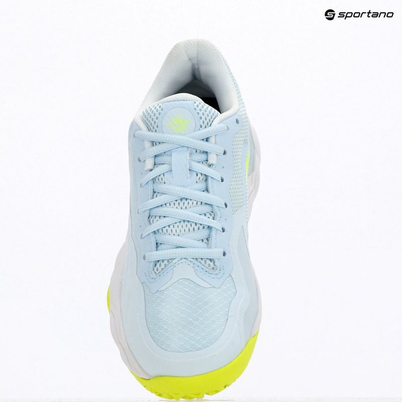 Încălțăminte de tenis pentru femei Mizuno Wave Enforce Court CC W ice water/lightning yellow/ancient 9