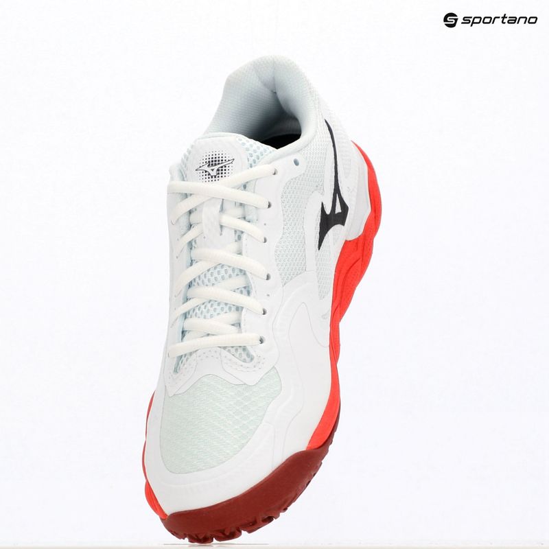 Încălțăminte de tenis pentru bărbați Mizuno Wave Enforce Court CC fiery red/white/sun-dried tomato 9