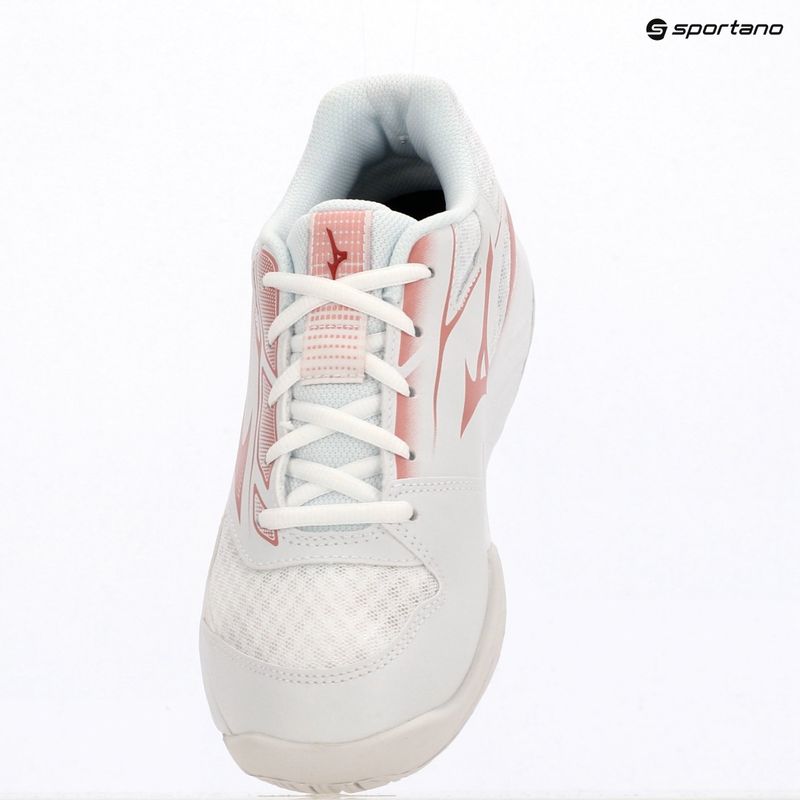 Încălțăminte de volei pentru femei Mizuno Cyclone Speed 5 white/rose elegance/lava falls 4