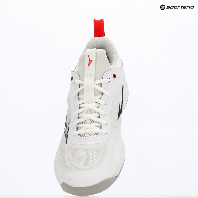 Încălțăminte de volei Mizuno Wave Luminous 3 white/black/fiery red 4