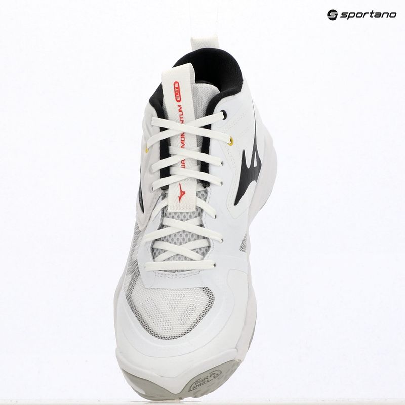 Încălțăminte de volei Mizuno Wave Momentum Elite Mid white/black/fiery red 4