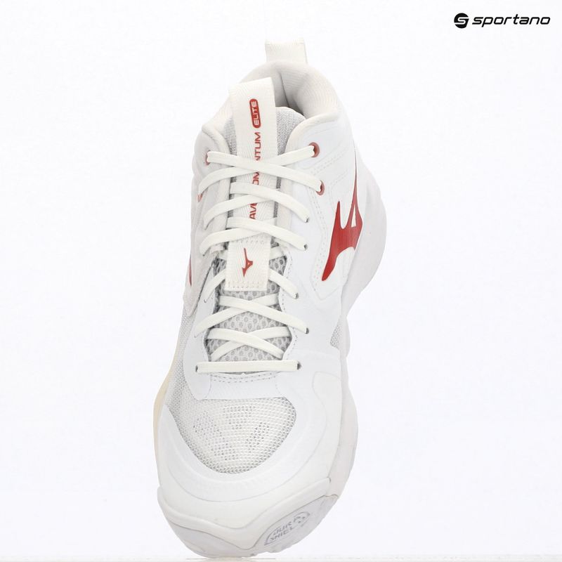 Încălțăminte de volei pentru femei Mizuno Wave Momentum Elite Mid white/rose elegance/lava falls 4