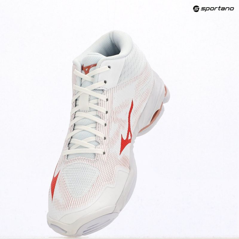 Încălțăminte de volei pentru femei Mizuno Wave Lightning Pro Mid white/rose elegance/lava falls 4