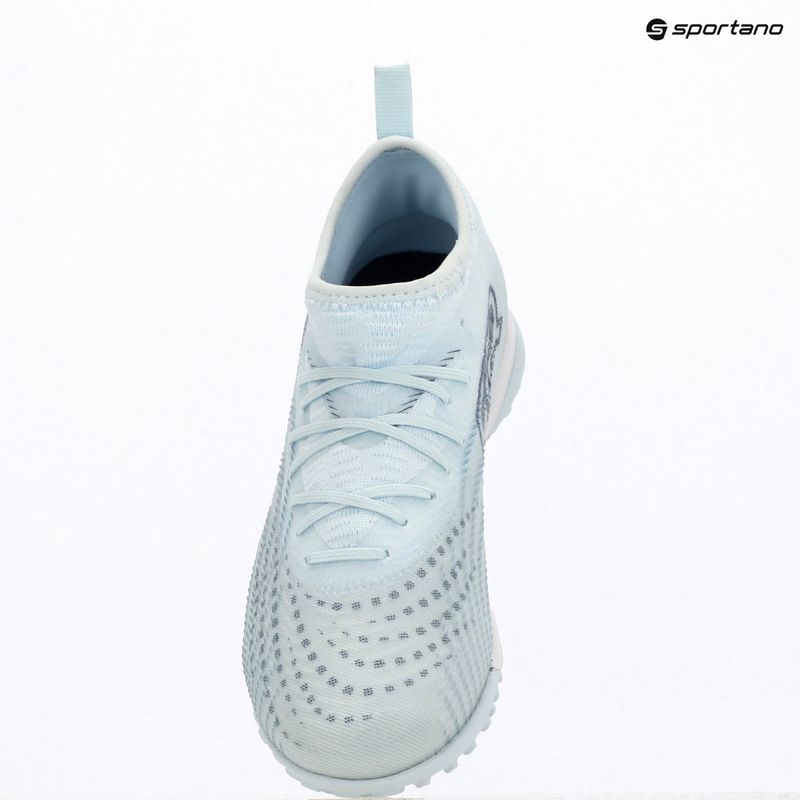 Încălțăminte de fotbal pentru copii PUMA Future 9 Match TT + Mid Jr icy blue/puma white/blue jewel 4