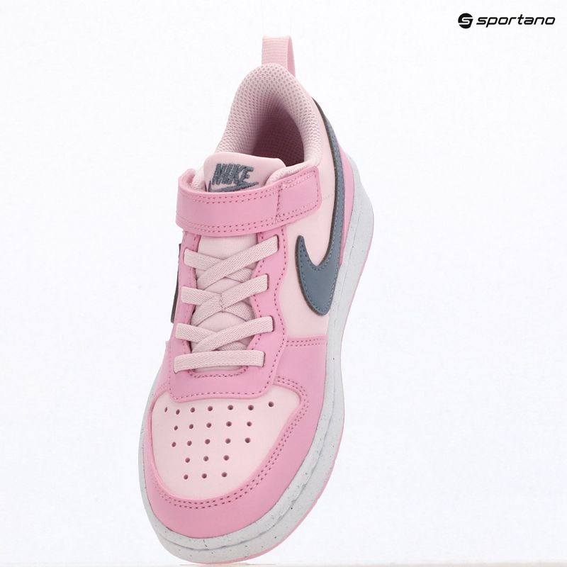 Încălțăminte pentru copii Nike Court Borough Low Recraft pink foam/pink rise/white/ashen slate 6