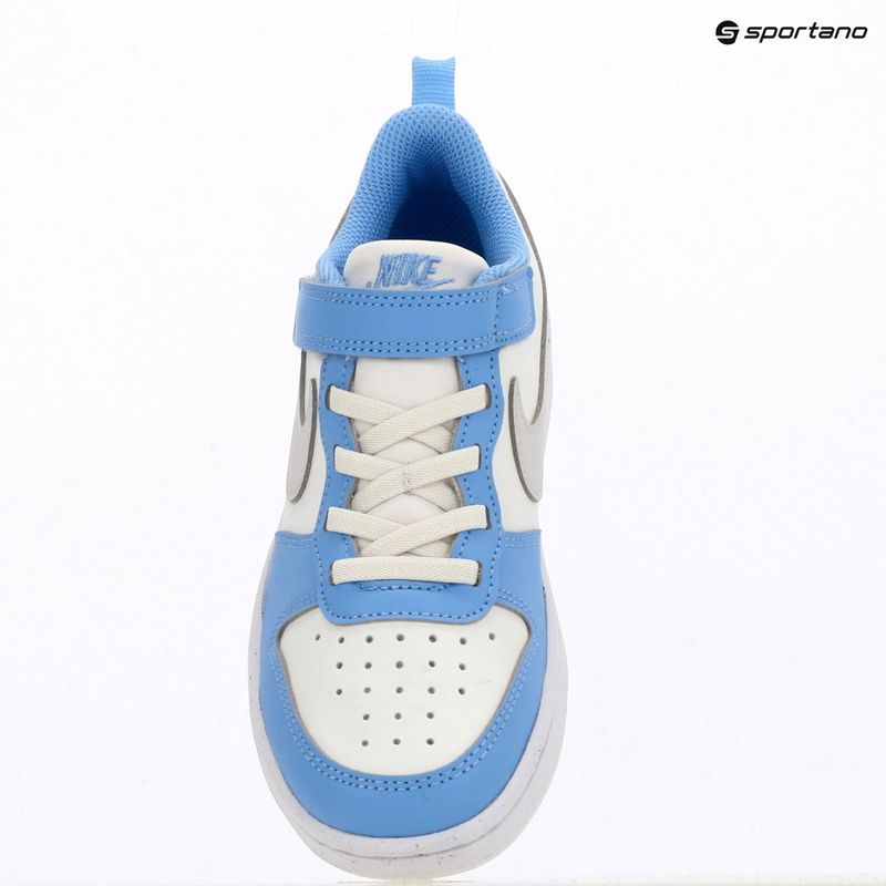 Încălțăminte pentru copii Nike Court Borough Low Recraft summit white/cobalt pulse/vast grey 6