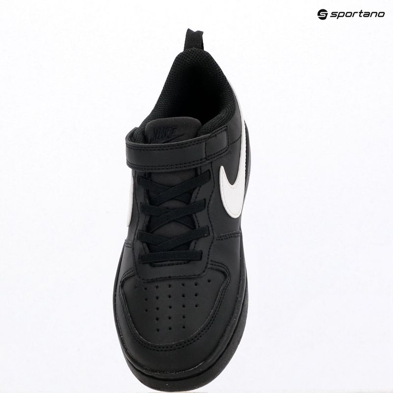 Încălțăminte pentru copii Nike Court Borough Low Recraft black/black/white 6