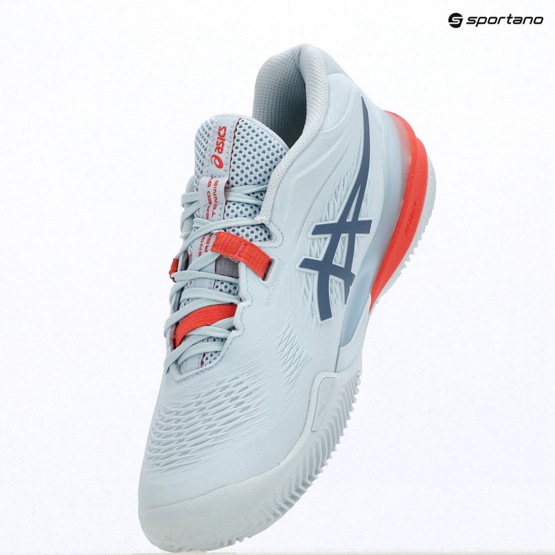 Încălțăminte de tenis pentru femei ASICS Gel-Resolution X Clay W sky/grey blue 15