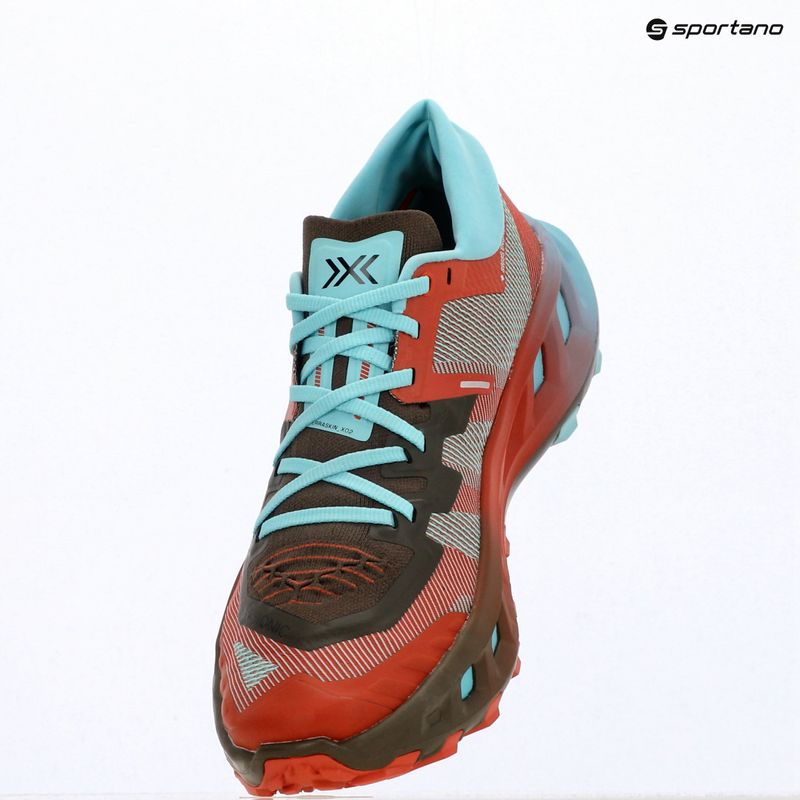 Încălțăminte de alergare + șosete X-Bionic Terraskin X02 burnt red/aqua/dark khaki 3