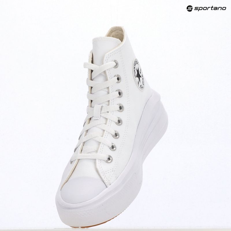 Teniși pentru femei Converse Chuck Taylor All Star Move Platform Leather white 9
