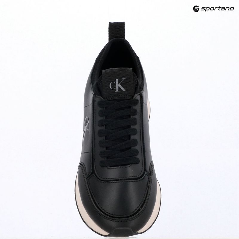 Încălțăminte pentru femei Calvin Klein HW0HW03118 Retro Runner Sock PANL Leather Neo black/crystal grey 9