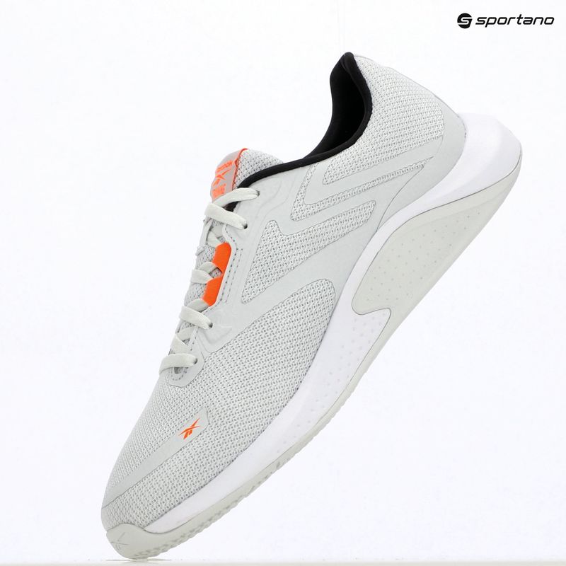 Încălțăminte de antrenament pentru bărbați Reebok Nanoflex Tr 3 grey/black/atomic tangerine 9