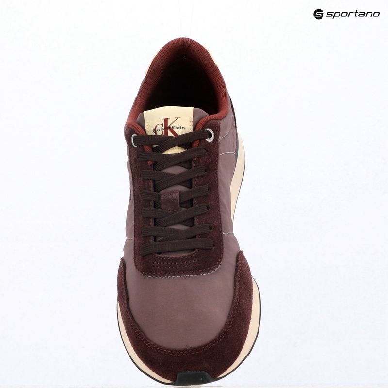 Încălțăminte pentru bărbați Calvin Klein YM0YM01361 Retro Runner Ess Mix Mat bordeaux/peppercorn/vanilla 9