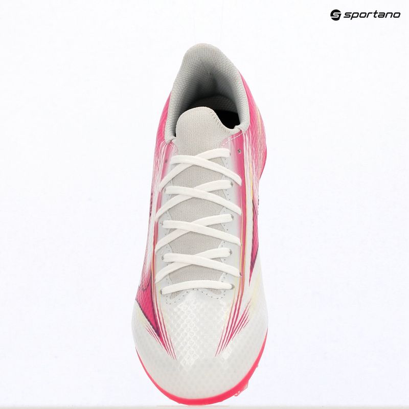 Încălțăminte de fotbal pentru copii Mizuno Alfa III Select Jr FG white/fuchsia purple 10