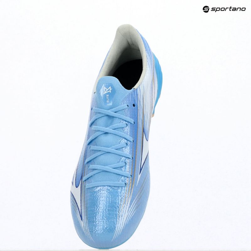 Încălțăminte de fotbal Mizuno Alfa III Elite FG celeste/white 12