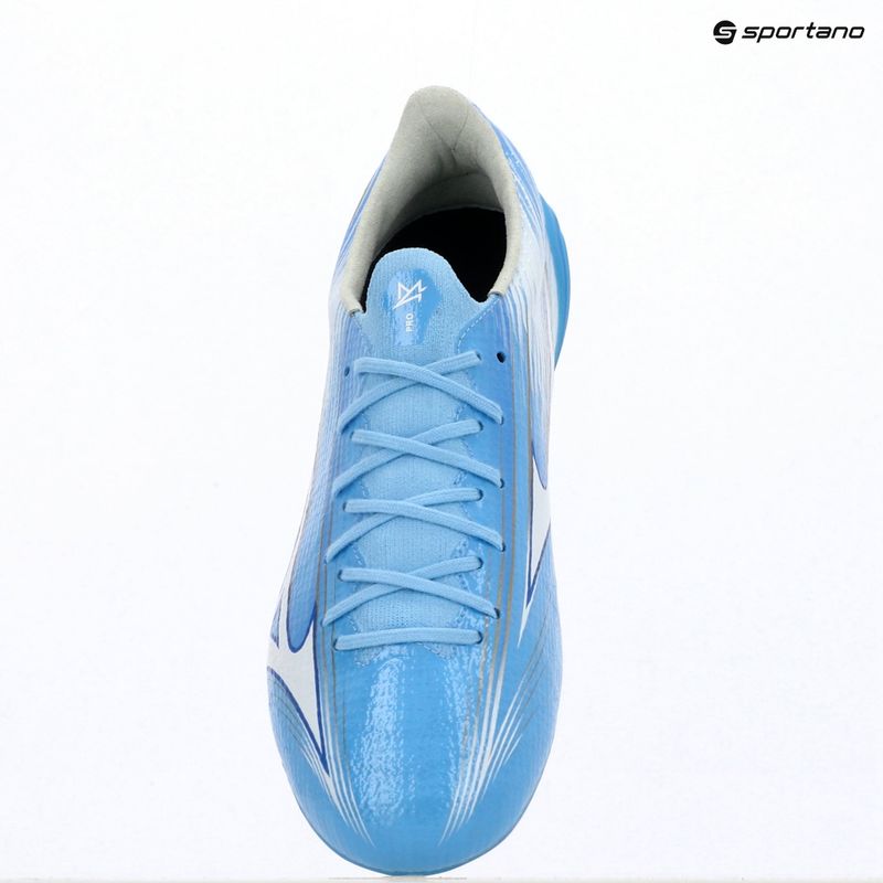 Încălțăminte de fotbal Mizuno Alfa III Pro FG celeste/white 12