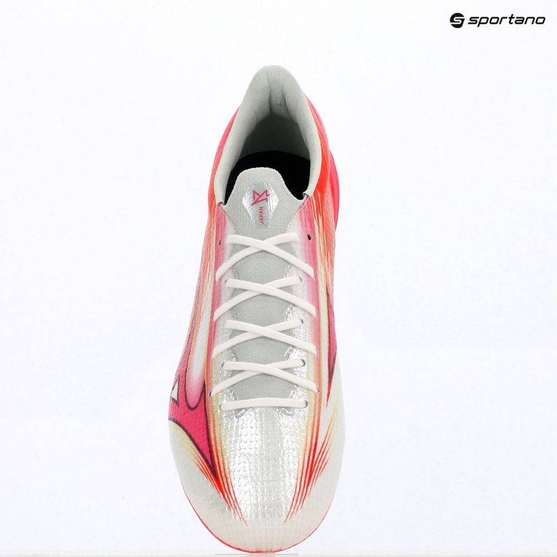 Încălțăminte de fotbal Mizuno Alpha III Japan FG white/fuchsia purple 11