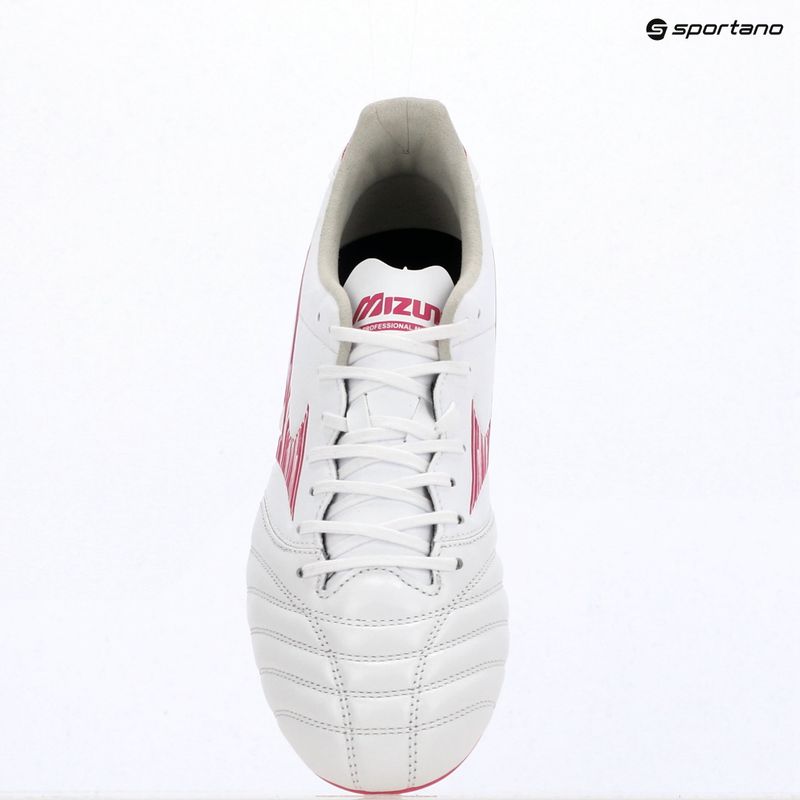 Încălțăminte de fotbal Mizuno Morelia Neo IV Pro AG white/fuchsia purple/fuchsia purple 12