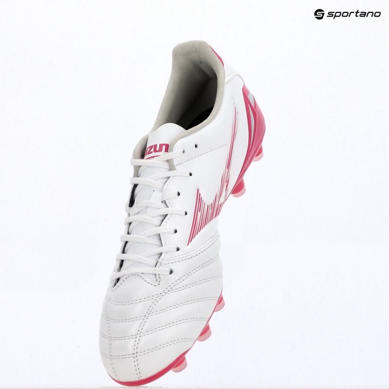 Încălțăminte de fotbal Mizuno Morelia Neo IV Pro FG white/fuchsia purple/fuchsia purple 12