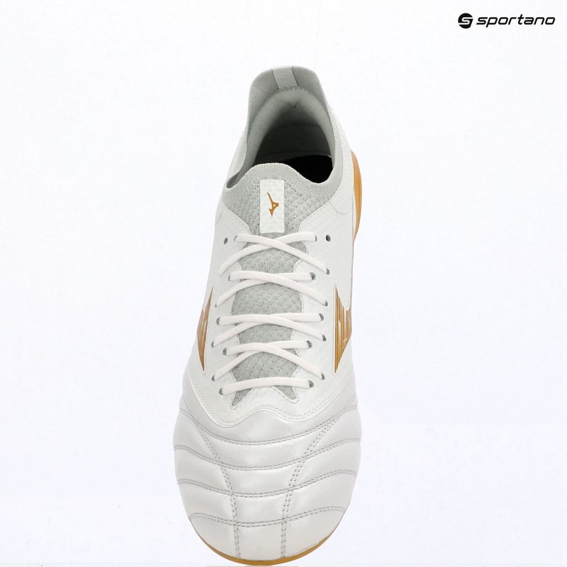 Încălțăminte de fotbal Mizuno Morelia Neo IV Beta Elite AG white/mp gold/cool gray 3c 12