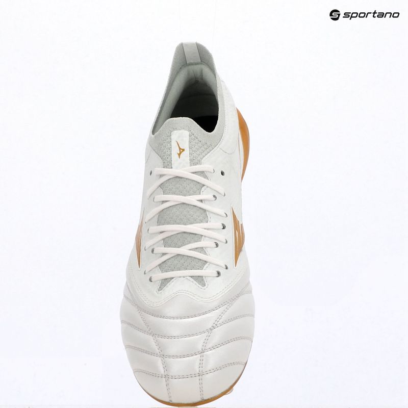 Încălțăminte de fotbal Mizuno Morelia Neo IV Beta Elite FG white/mp gold/cool gray 3c 12