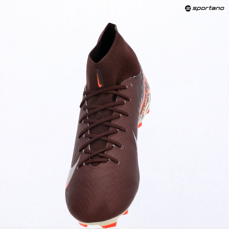 Încălțăminte de fotbal pentru bărbați Nike United Mercurial Superfly 10 Academy MG burgundy crush/metallic silver 9