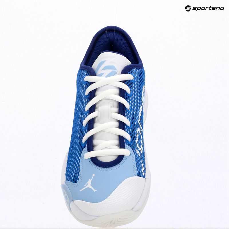 Încălțăminte de baschet pentru copii Jordan Luka 77 GS Jr white/signal blue/psychic blue 13