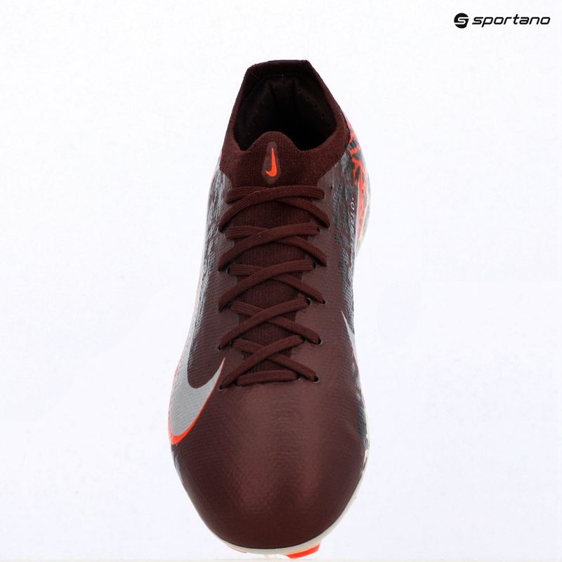 Încălțăminte de fotbal pentru copii Nike United Jr. Mercurial Vapor 16 Pro FG burgundy crush/metallic silver 9