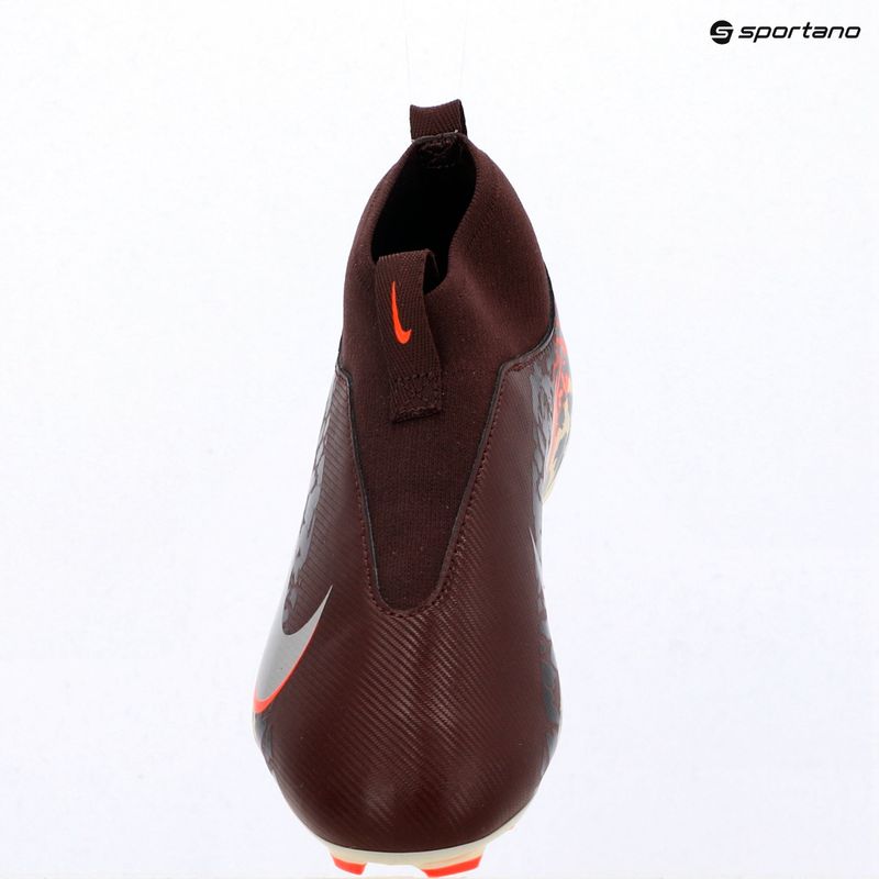 Încălțăminte de fotbal pentru copii Nike United Jr. Mercurial Superfly 10 Academy MG burgundy crush/metallic silver 9