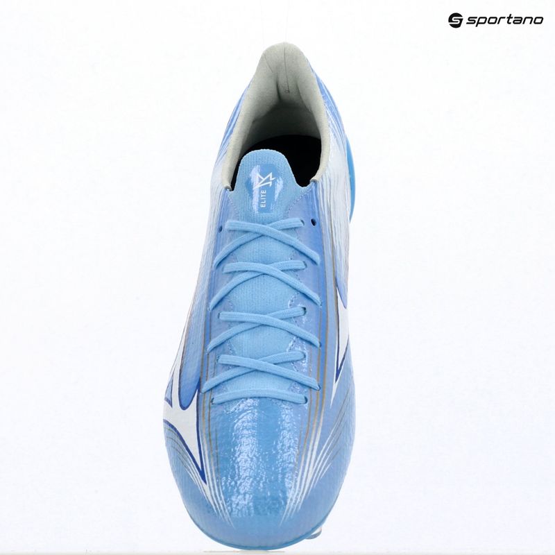 Încălțăminte de fotbal Mizuno Alfa III Elite Mix celeste/white 12