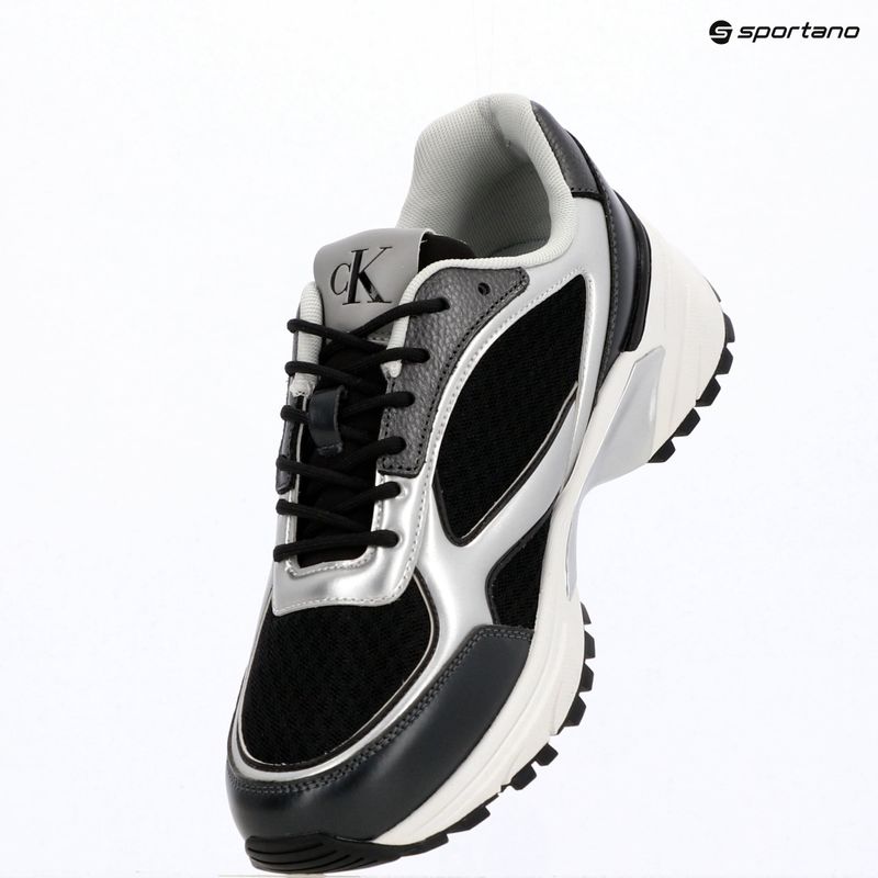Încălțăminte pentru bărbați Calvin Klein YM0YM01402 Hike Runner Laceup Mesh Mix black/silver 9