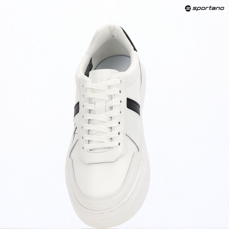 Încălțăminte pentru bărbați Calvin Klein HM0HM02237 Classic Cups Lace Leather EMB Tongue bright white/black 9