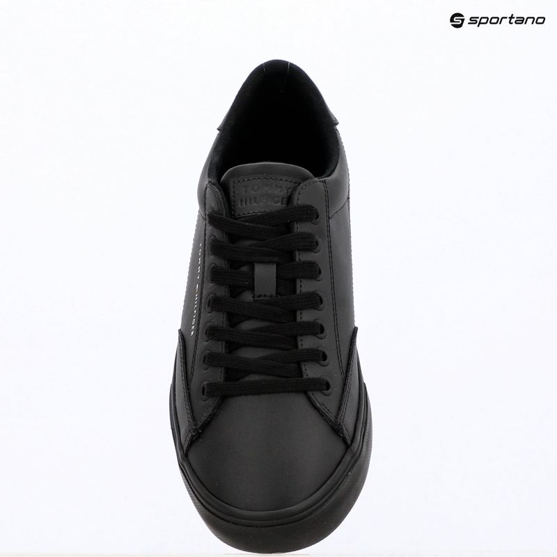Teniși pentru bărbați Tommy Hilfiger Vulc Core RBW Long Lace Leather black 9