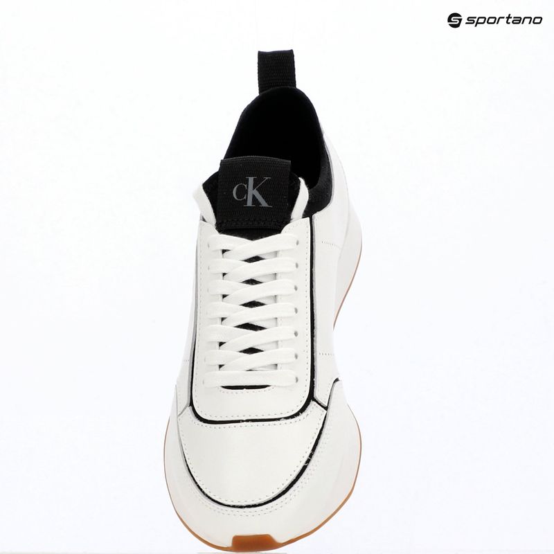 Încălțăminte pentru femei Calvin Klein HW0HW02994 Retro Runner Sock Patch Leather bright white/black 9
