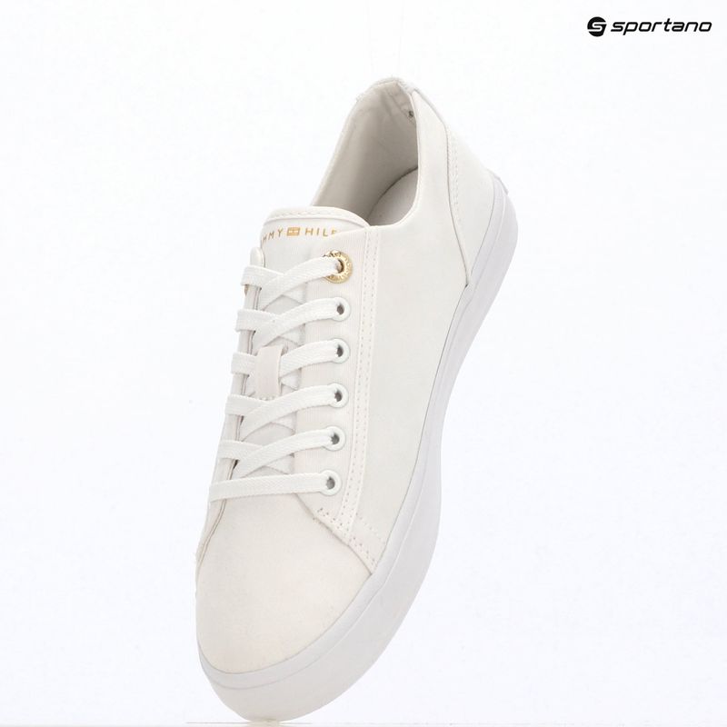 Teniși pentru femei Tommy Hilfiger Foxing Sneaker Canvas white 9