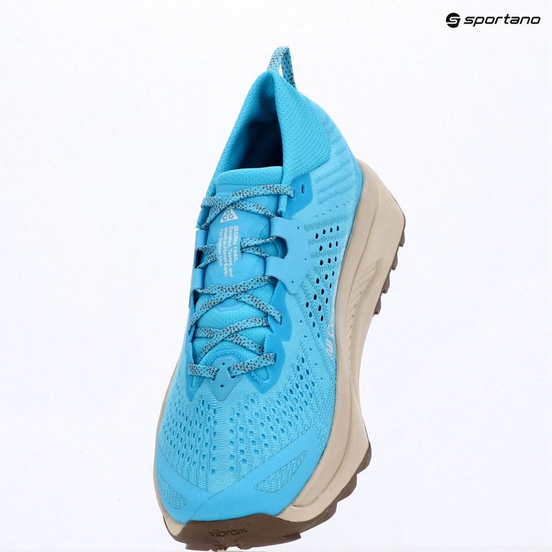Pantofi de alergare bărbați Nike ACG Zegama Trail balightic blue/light orewood brown/white 9