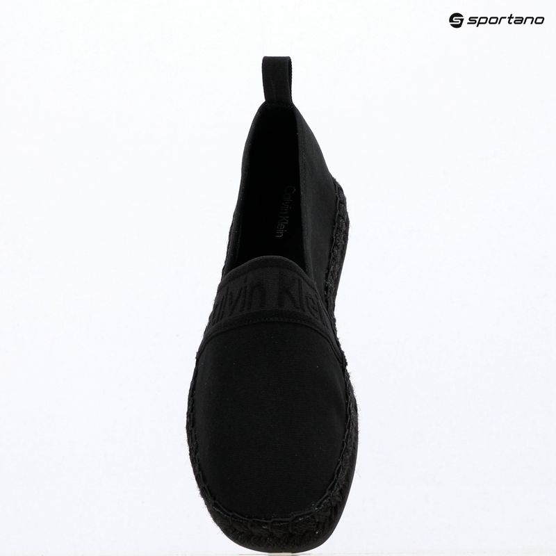 Espadrile pentru femei Calvin Klein HW0HW02934 Oblique Webbing Triple Black 9