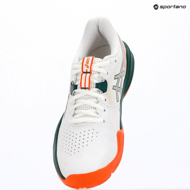 Încălțăminte de padel pentru bărbați Asics Gel-Challenger 15 Padel White/Energy Orange 9
