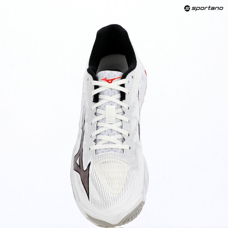Încălțăminte de volei Mizuno Wave Lightning Elite white/black/fiery red 15