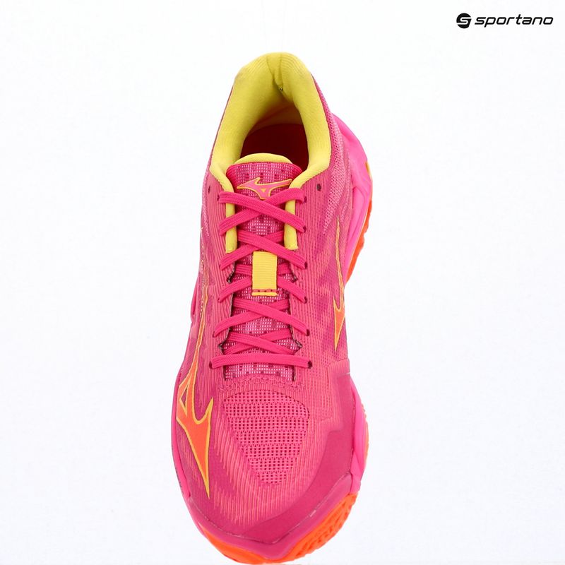 Încălțăminte de volei Mizuno Wave Lightning Elite pink tetra/fortune yellow/ligh 15